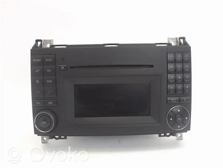 Mercedes-Benz A W169 Radio/CD/DVD/GPS-pääyksikkö A1698705794