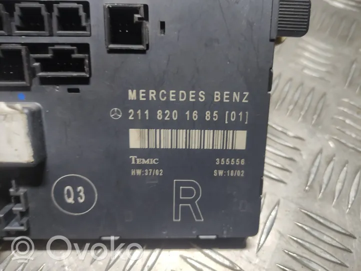 Mercedes-Benz E W211 Centralina/modulo portiere 2118201685