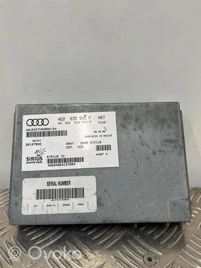 Audi A8 S8 D3 4E Pääyksikkö multimedian ohjaus 4E0035593F