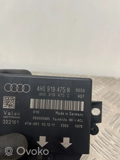 Audi A6 S6 C7 4G Parkošanas (PDC) vadības bloks 4H0919475N