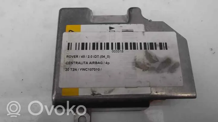 Rover 45 Module de contrôle airbag YWC107010