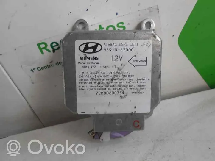 Hyundai Coupe Airbag control unit/module 9591027000