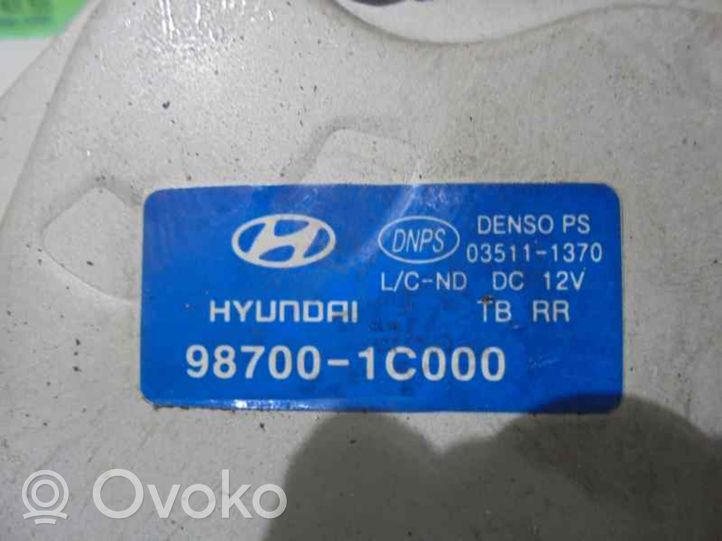 Hyundai Getz Moteur d'essuie-glace arrière 987001C000