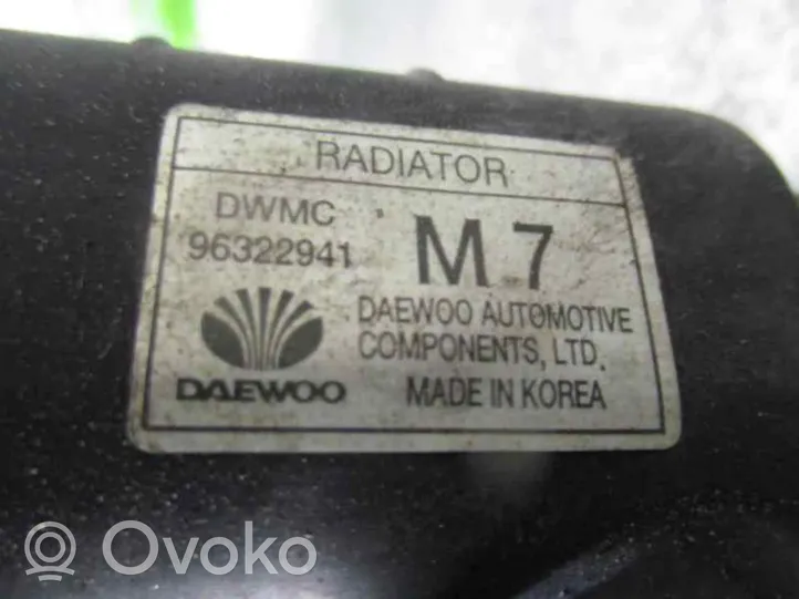 Daewoo Matiz Jäähdyttimen lauhdutin 96322941