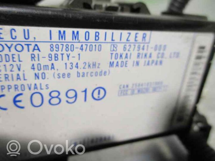 Toyota Prius (XW10) Autres unités de commande / modules 8978047010