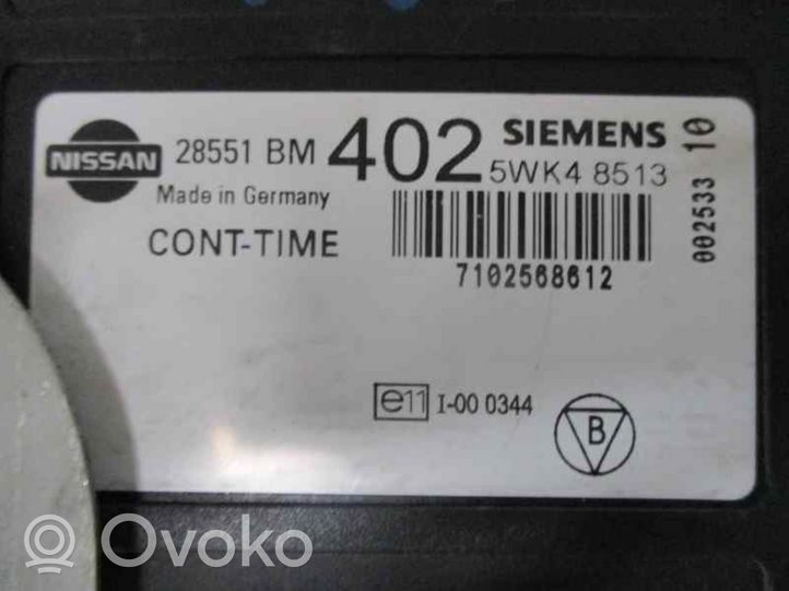 Nissan Almera N16 Oven keskuslukituksen ohjausyksikön moduuli 5WK48513