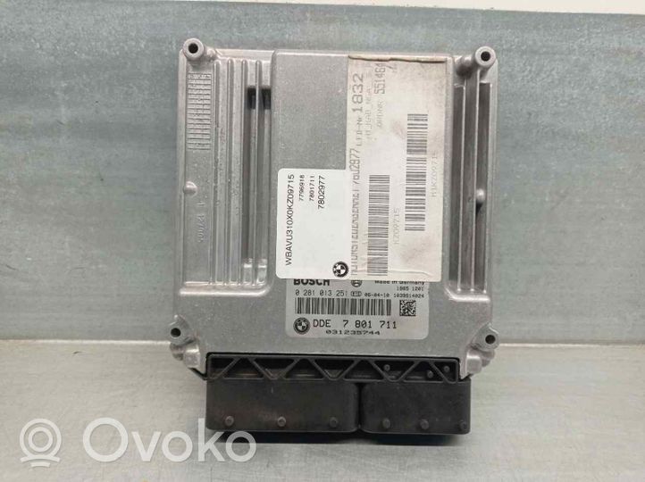 BMW 3 E90 E91 Calculateur moteur ECU 7801711