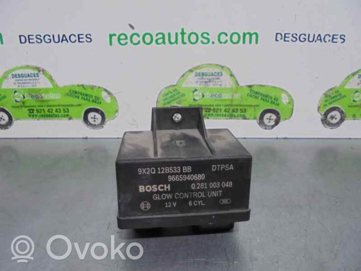 Citroen C6 Žvakių pakaitinimo rėlė 9665940680