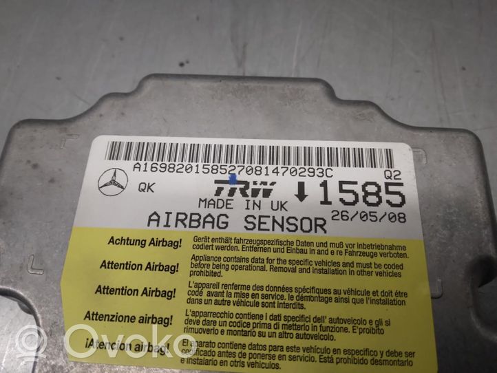 Mercedes-Benz B W245 Centralina/modulo airbag A1698201585