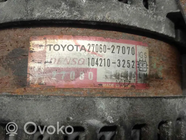 Toyota Corolla E110 Generatore/alternatore 2706027070