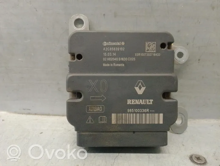 Dacia Dokker Airbag control unit/module 985100336R