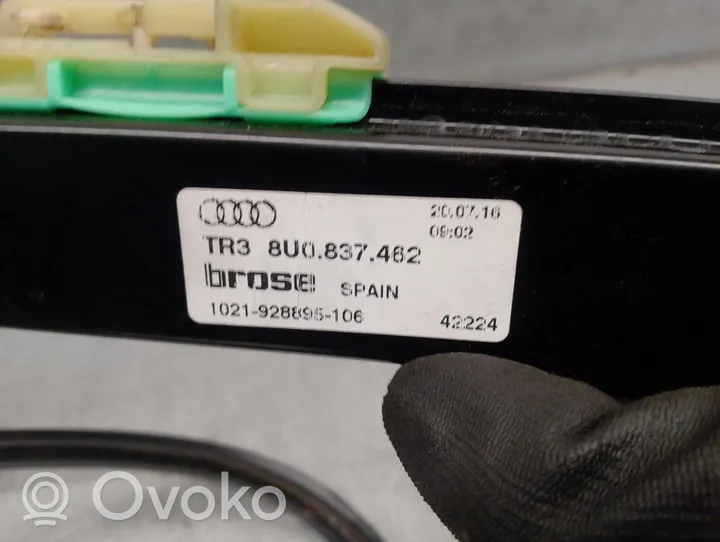 Audi Q3 8U Podnośnik szyby drzwi z silniczkiem 8U0837462