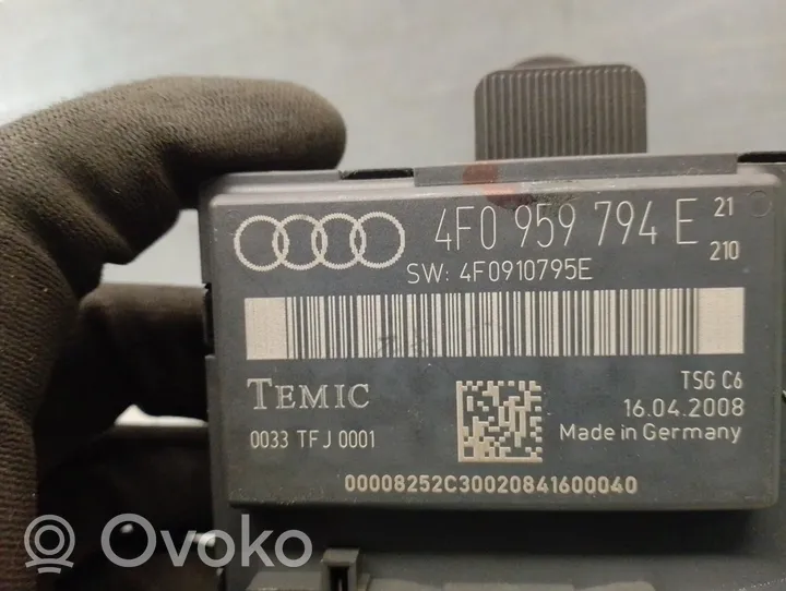 Audi A6 S6 C6 4F Centralina/modulo chiusura centralizzata portiere 4F0959794E