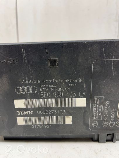 Audi A4 S4 B7 8E 8H Moduł / Sterownik komfortu 8E0959433CA