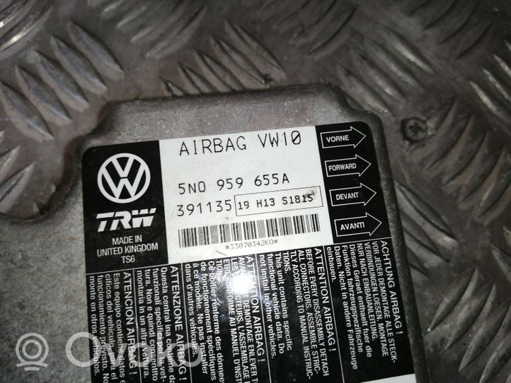 Volkswagen PASSAT B6 Turvatyynyn ohjainlaite/moduuli 5N0959655A