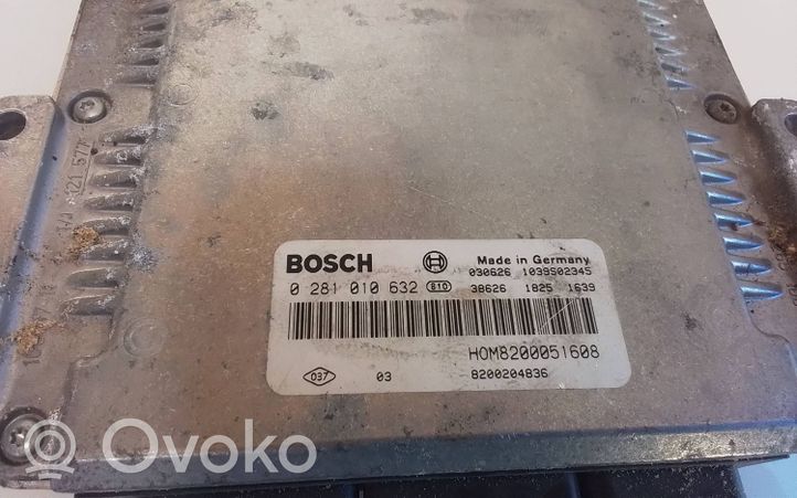 Renault Trafic II (X83) Centralina/modulo motore ECU 8200204836