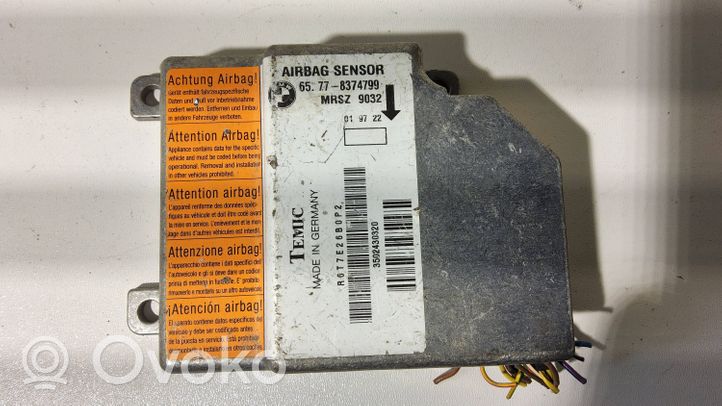 BMW 3 E36 Module de contrôle airbag 65778374799