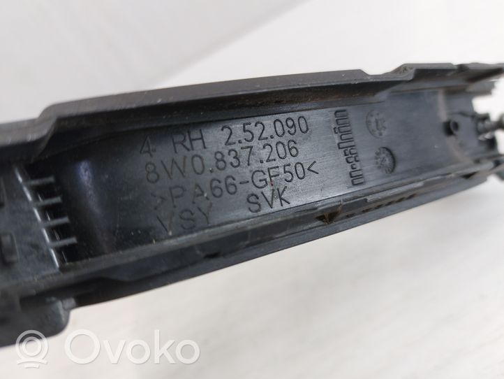 Audi A4 S4 B9 8W Takaoven ulkokahva 8E0837206