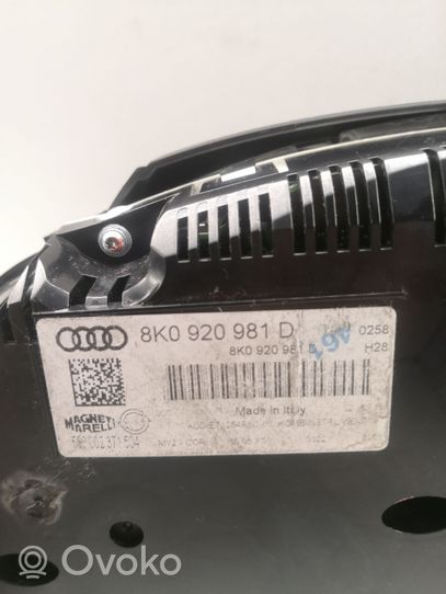 Audi A4 S4 B8 8K Tachimetro (quadro strumenti) 