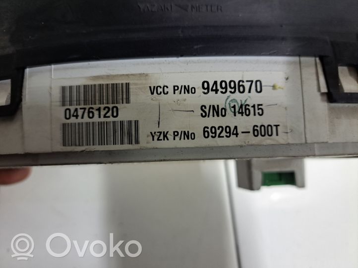 Volvo S60 Tachimetro (quadro strumenti) 9499670