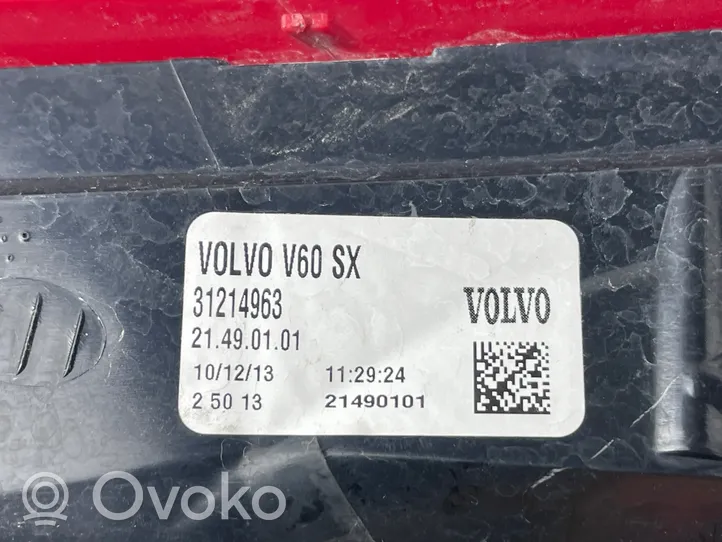 Volvo V60 Lampa tylna 31214963