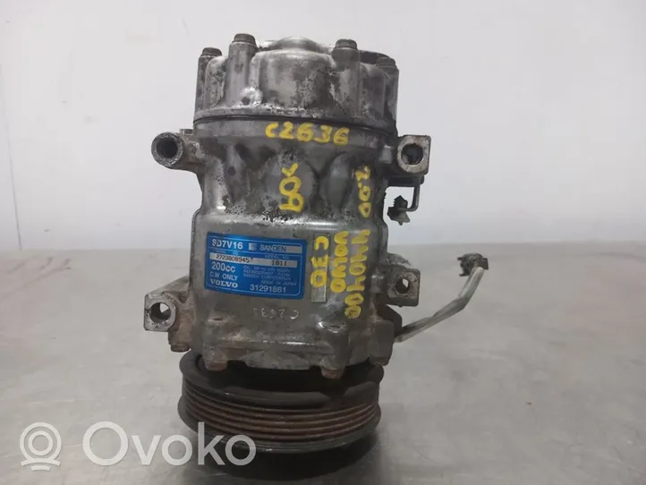 Volvo C30 Ilmastointilaitteen kompressorin pumppu (A/C) 31291881