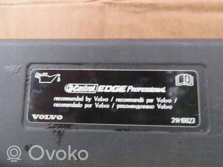 Volvo V60 Plaque avant support serrure de capot 31416623