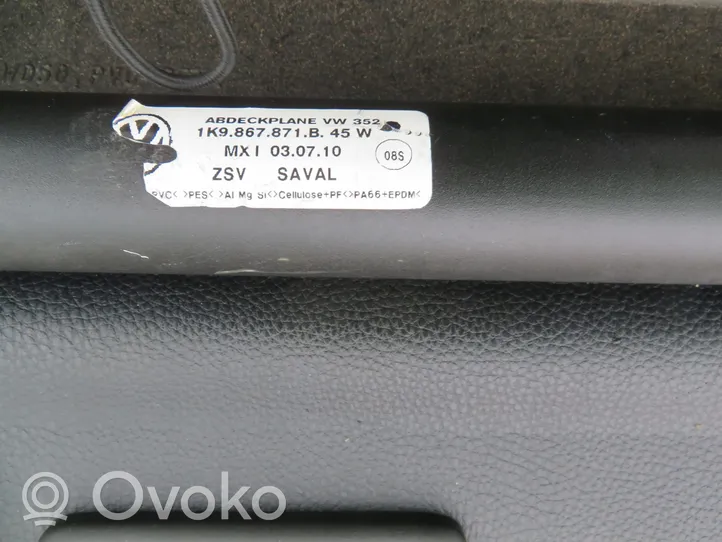 Volkswagen Golf VI Tavarahyllyn kansi 1K9867871B