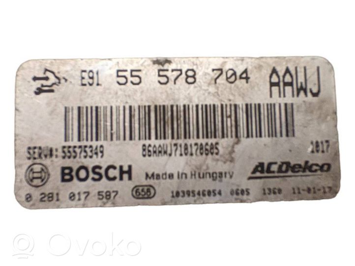 Opel Meriva B Sterownik / Moduł ECU 55578704