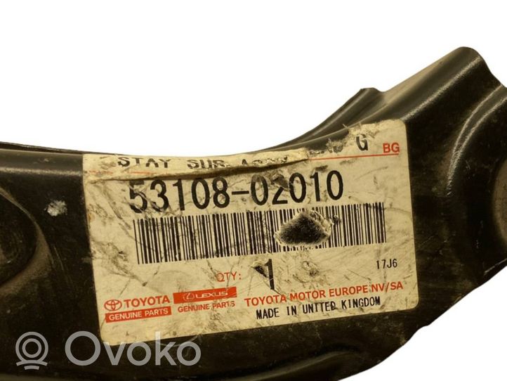 Toyota Auris E180 Jäähdyttimen kehyksen suojapaneelin kiinnike 5310802010