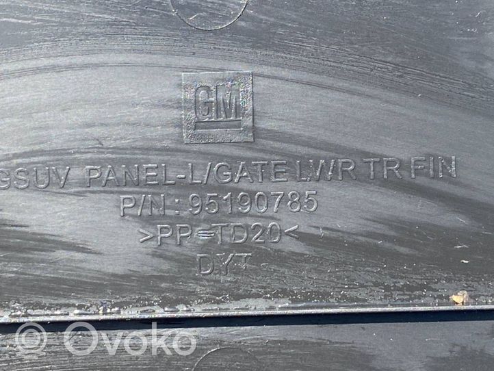 Opel Mokka X Tailgate/boot lid cover trim 95190785