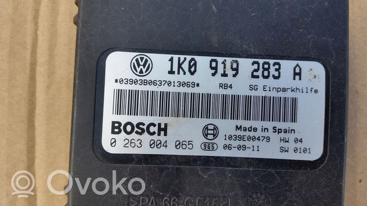 Volkswagen Golf VIII Pysäköintitutkan (PCD) ohjainlaite/moduuli 1K0919283A