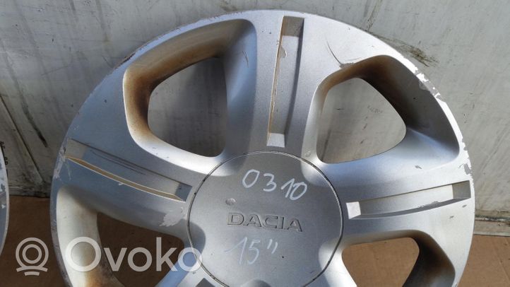 Dacia Lodgy Mozzo/copricerchi/borchia della ruota R15 