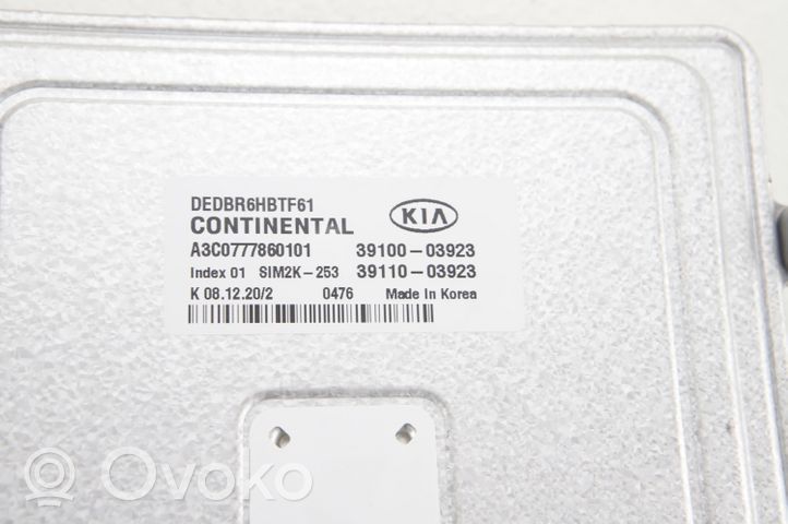 KIA Niro Calculateur moteur ECU 39100-03923