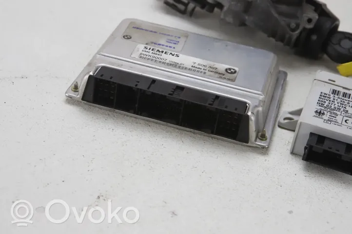 BMW X5 E53 Komputer / Sterownik ECU i komplet kluczy 7506307