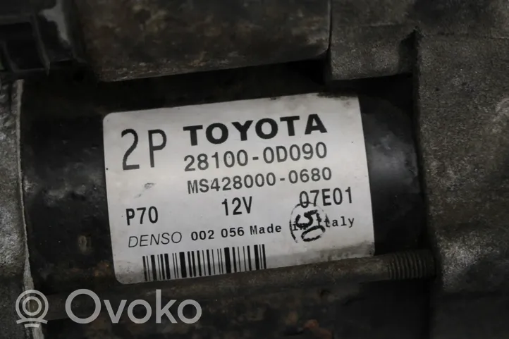 Toyota Avensis T250 Käynnistysmoottori 28100-0D090