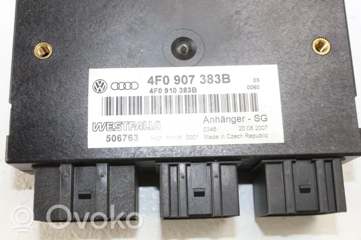 Audi A6 S6 C6 4F Priekabos kablio valdymo blokas 4F0907383B