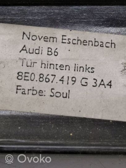 Audi A4 S4 B7 8E 8H Takaoven verhoilu (käytetyt) 8E0867419G