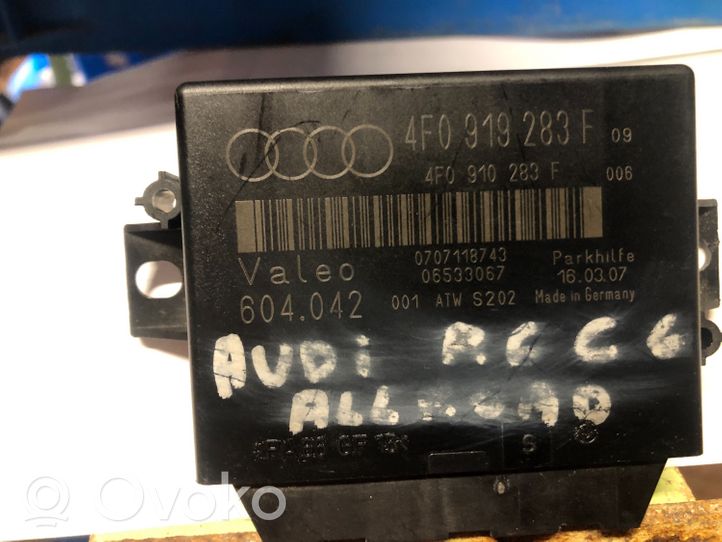 Audi A6 Allroad C6 Parkošanas (PDC) vadības bloks 4F0919283F