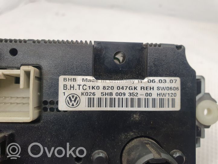 Volkswagen PASSAT B6 Interrupteur ventilateur 1K0820047GK