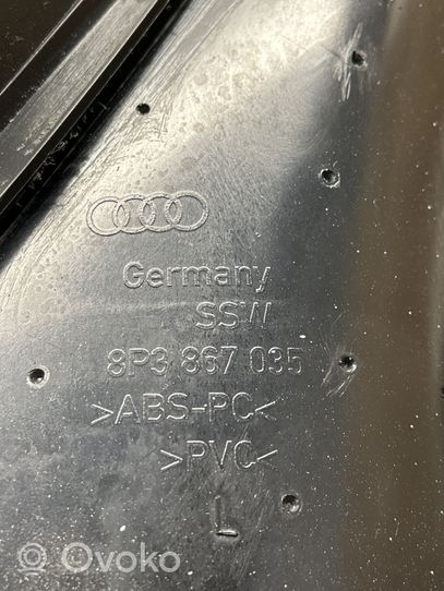 Audi A3 S3 8P Boczki / Poszycie drzwi tylnych 8P3867035