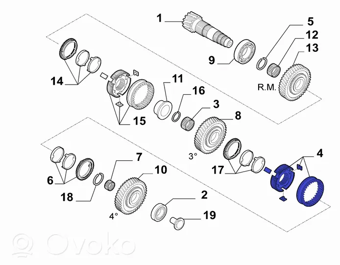 Fiat Ducato Muu vaihdelaatikon osa 55268602