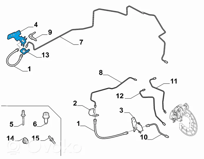 Alfa Romeo Stelvio Inne części układu hamulcowego 50544732