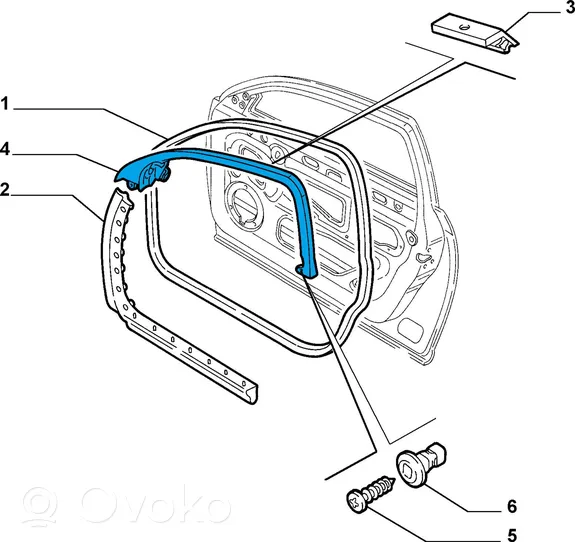 Lancia Thesis Altro elemento di rivestimento della portiera anteriore 156026947