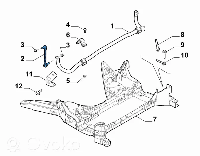 Alfa Romeo Giulia Etukallistuksenvaimentajan tanko 50543786