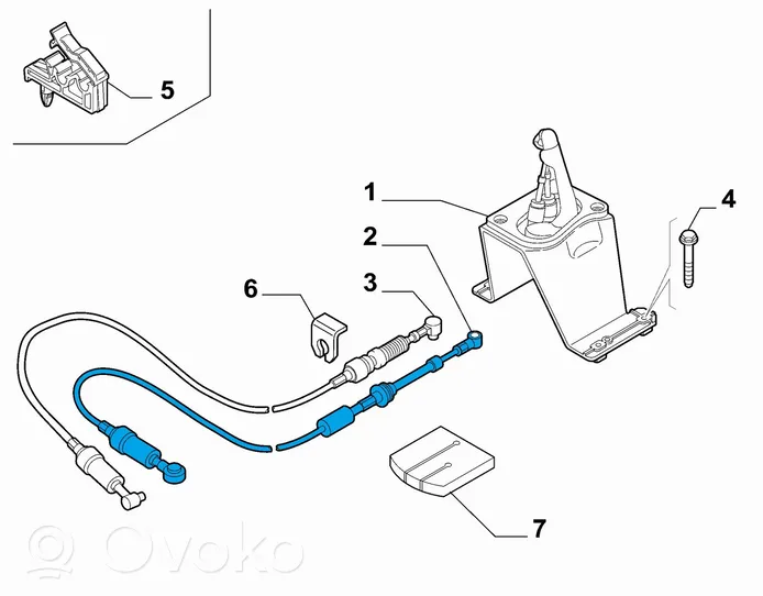 Lancia Musa Seilzug Schaltung 55194917