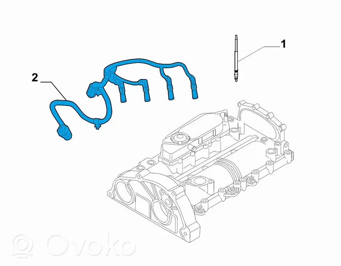 Fiat Ducato Glow plug wires 5801565555