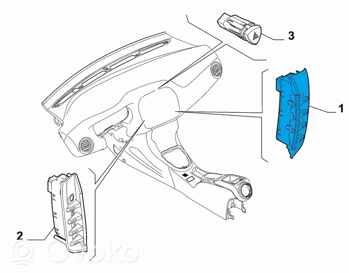 Lancia Delta III Altri interruttori/pulsanti/cambi 735473565