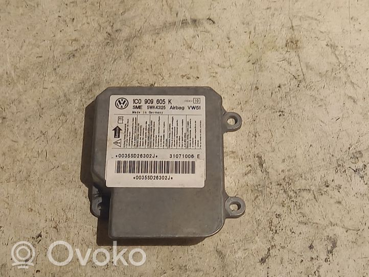 Volkswagen Polo IV 9N3 Module de contrôle airbag 1C0909605K