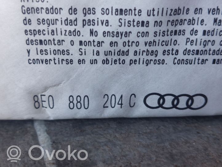 Audi A4 S4 B6 8E 8H Matkustajan turvatyyny 8E0880204C